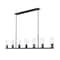 Z-Lite Titus 7 Light Linear Chandelier, 5in. W x 12in. H, Matte Black 826-7L-MB - alternate 1